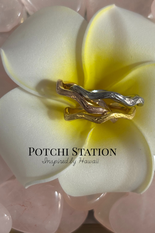 Wind Wave Ring ＊ハワイアン彫あり＊