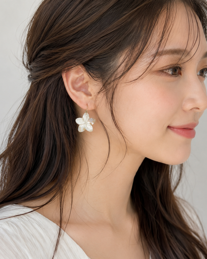 Ocean Pulmeria Earring