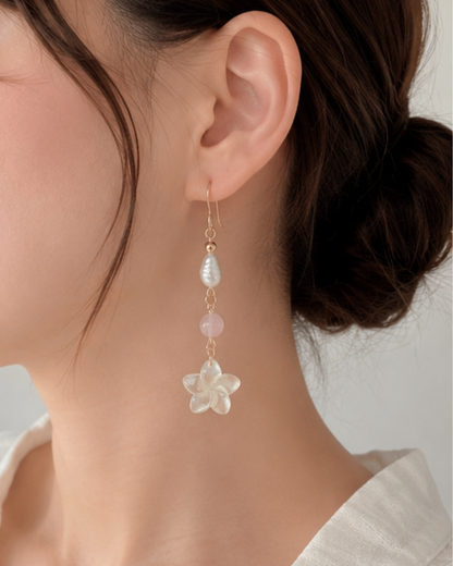 Mother of pearl* Rose Quortz Pulmeria